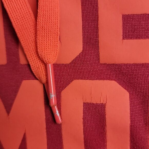 Under Armour‎ Women's Hoodie Orange Size Medium front Graphic Semi-Fitted - Picture 4 of 5